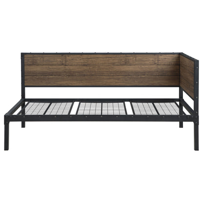 Getler Metal Twin Daybed Weathered Chestnut