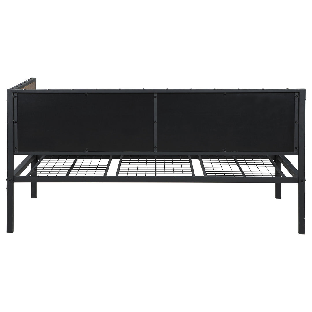 Getler Metal Twin Daybed Weathered Chestnut