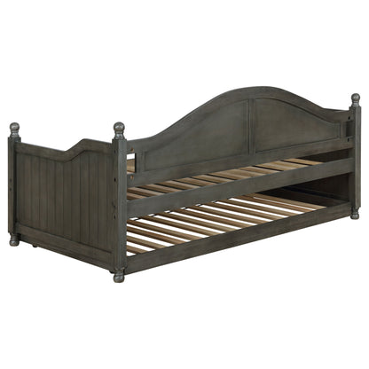 Julie Ann Wood Twin Daybed with Trundle Warm Grey