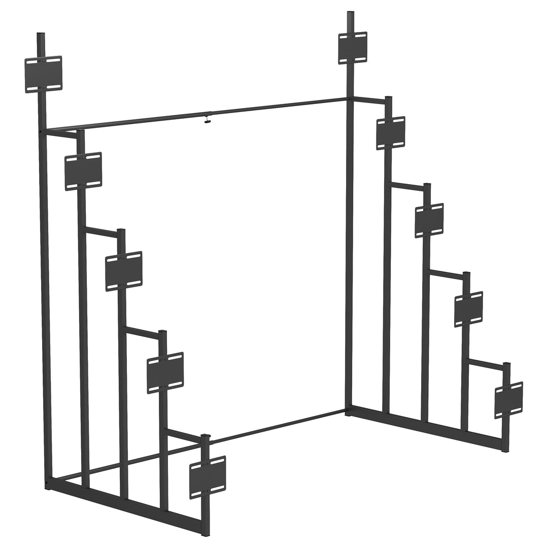 Duarto 5-tier Headboard Display Rack Black