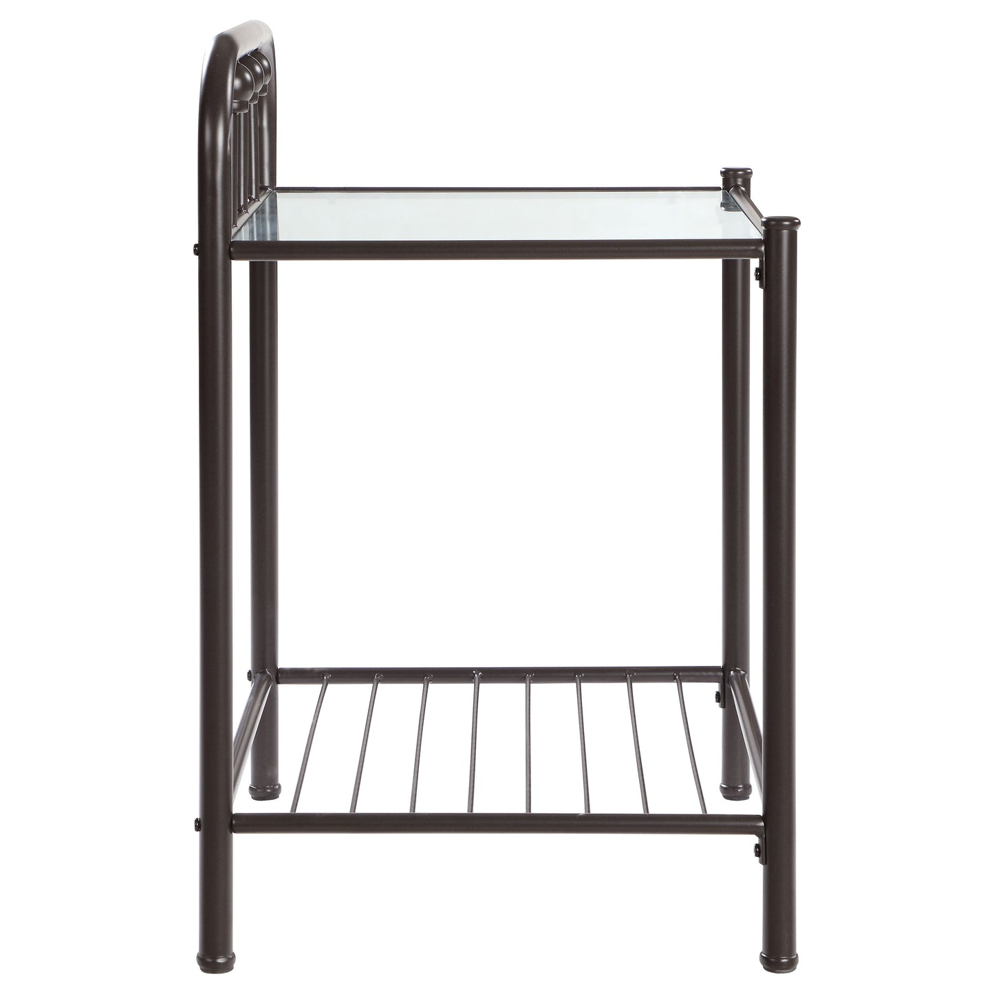 Livingston Metal 1-shelf Nightstand Dark Bronze