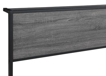 Ricky Metal Full Panel Bed Grey