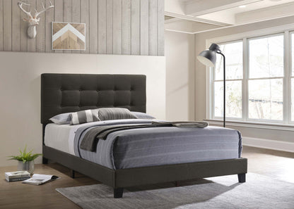 Mapes Upholstered Queen Panel Bed Charcoal