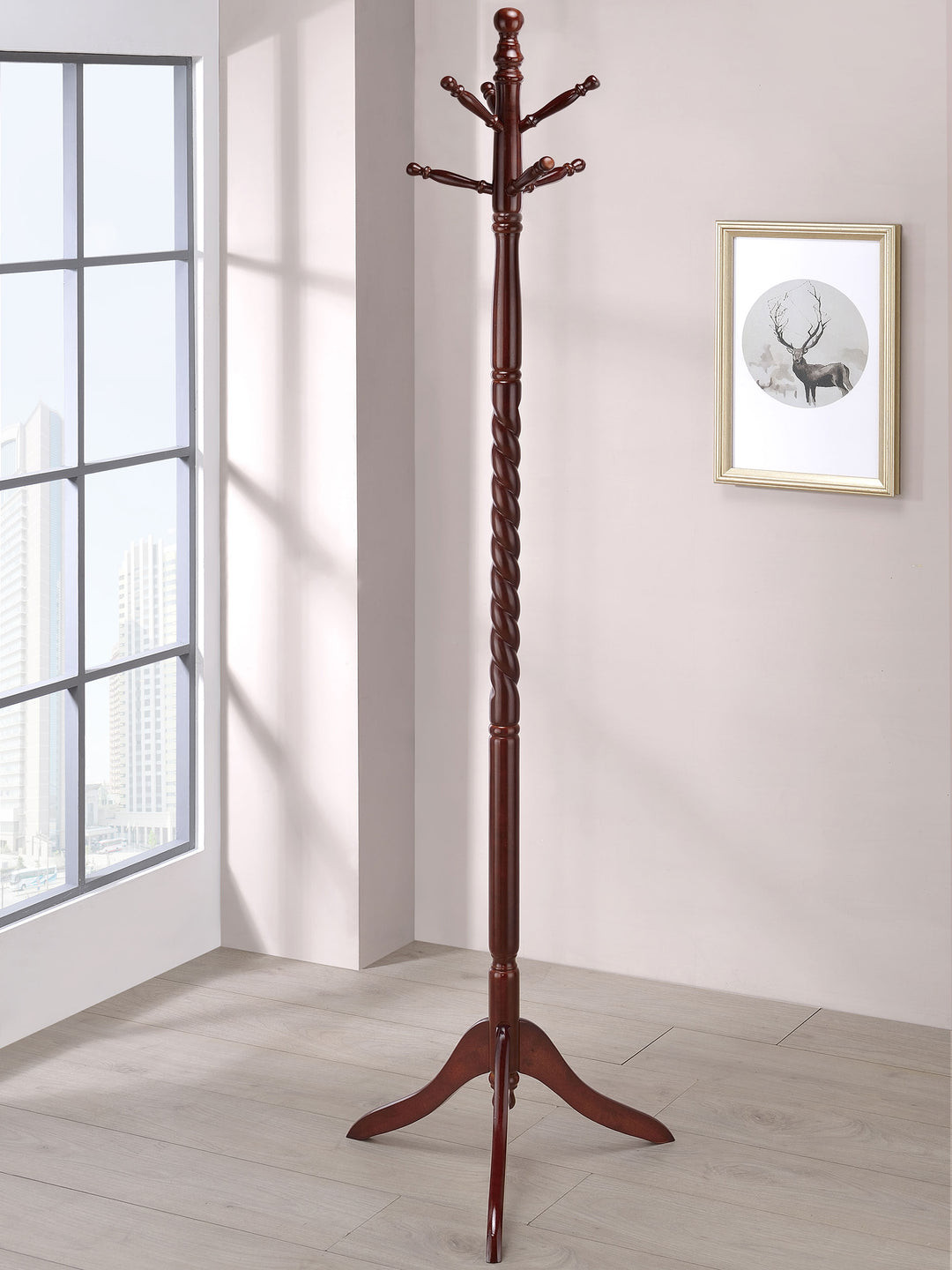 Riona 2-tier Coat Rack Merlot