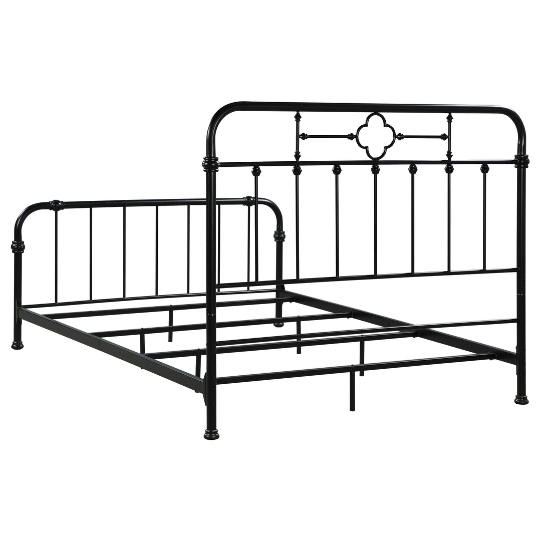 Packlan Metal Queen Open Frame Bed Matte Black