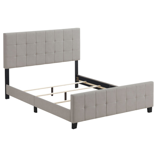 Fairfield Upholstered Queen Panel Bed Beige