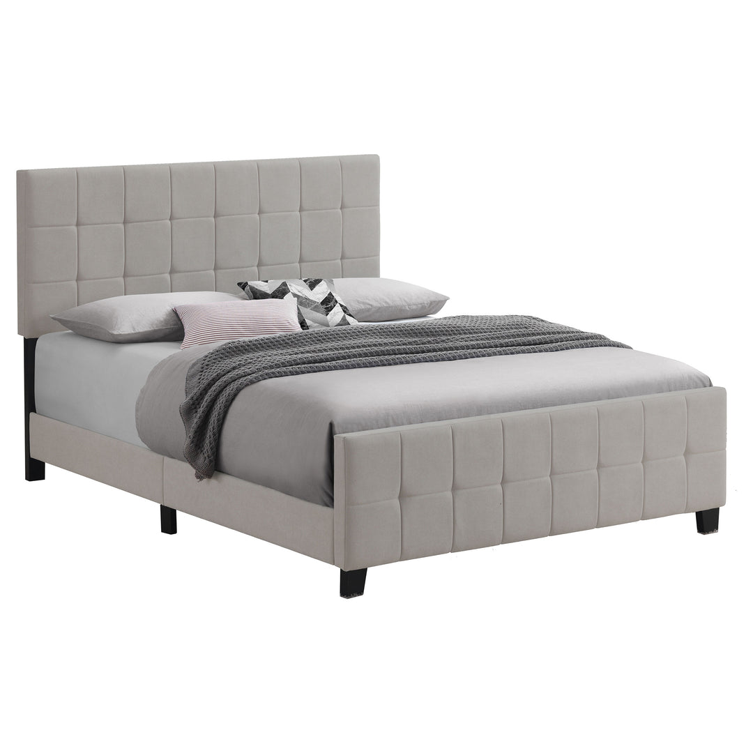 Fairfield Upholstered Queen Panel Bed Beige