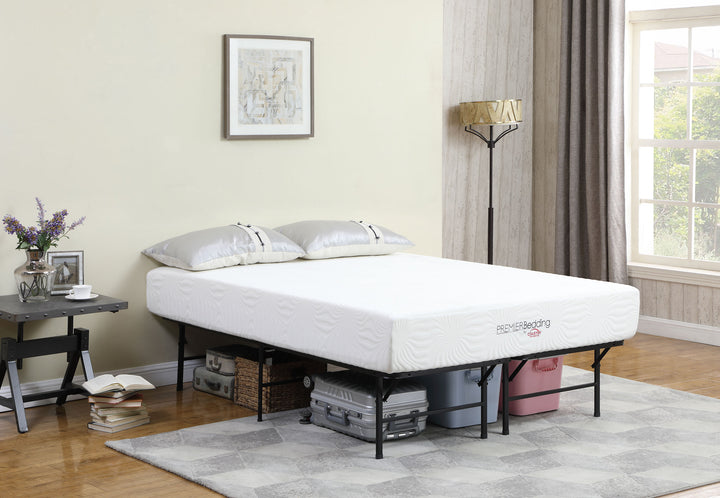 Mabel Metal Full Mattress Support Platform Bed Black