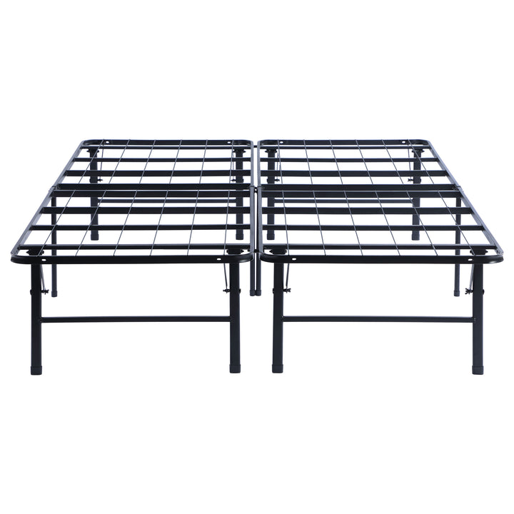 Mabel Metal California King Support Platform Bed Black