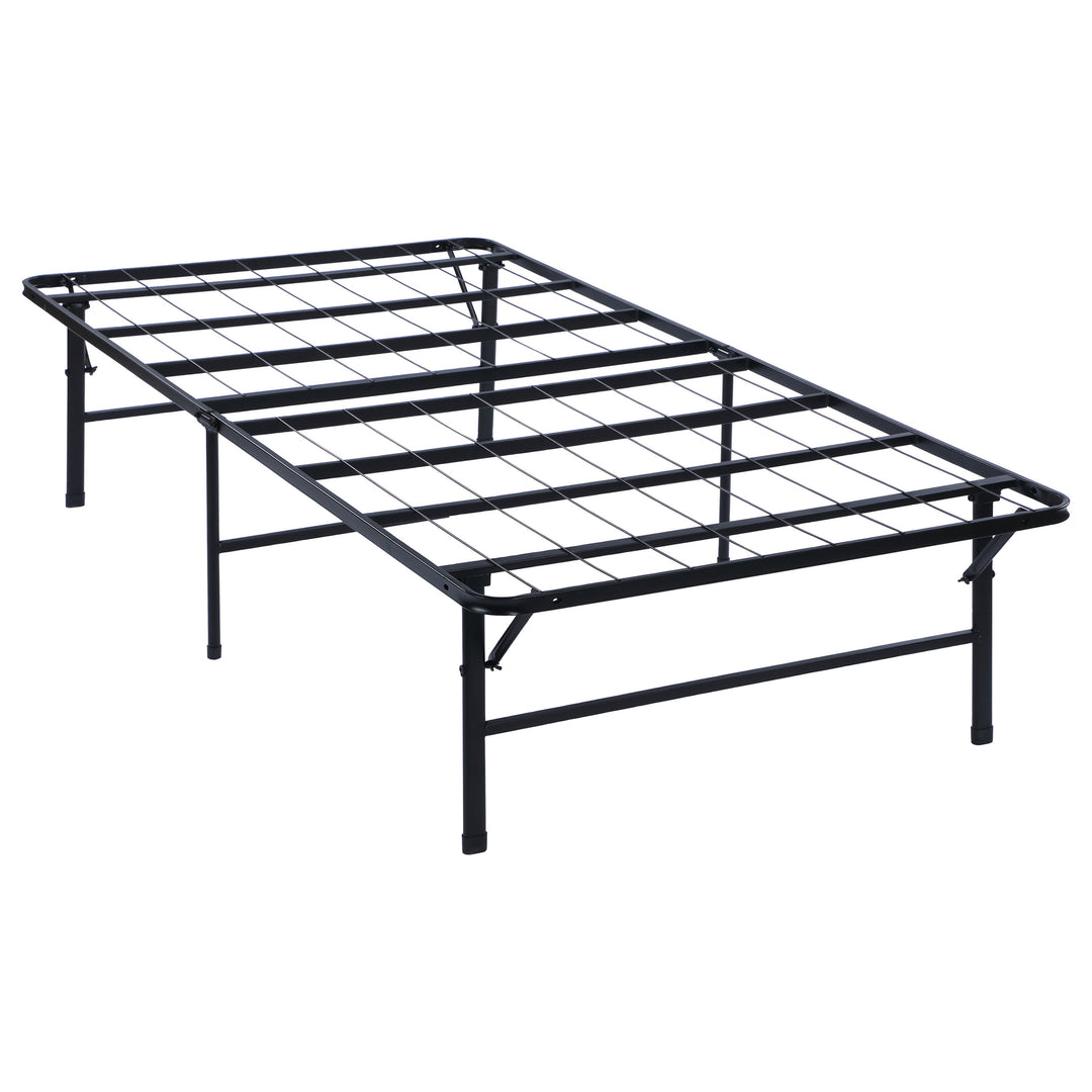 Mabel Metal Twin Extra Long Support Platform Bed Black