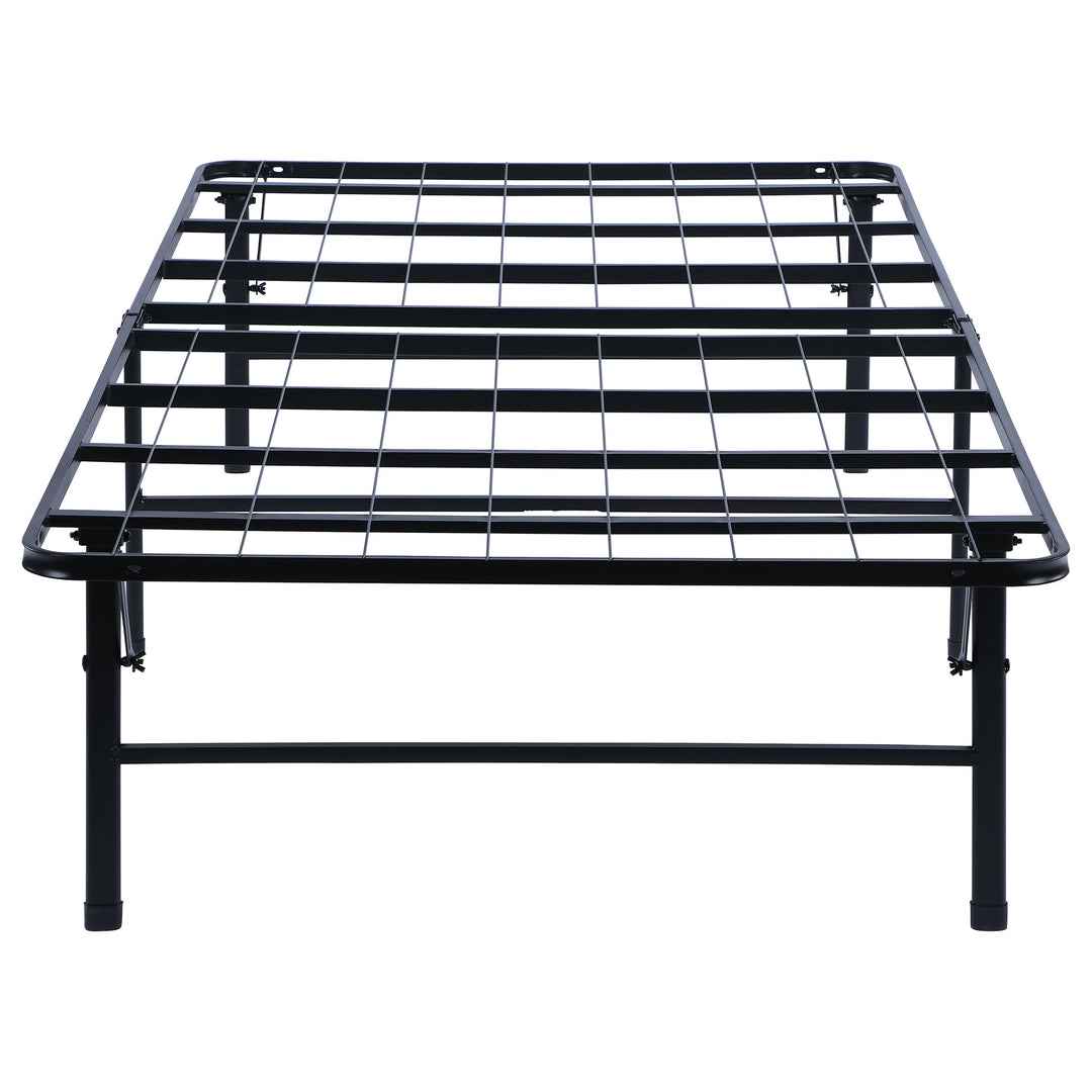 Mabel Metal Twin Extra Long Support Platform Bed Black