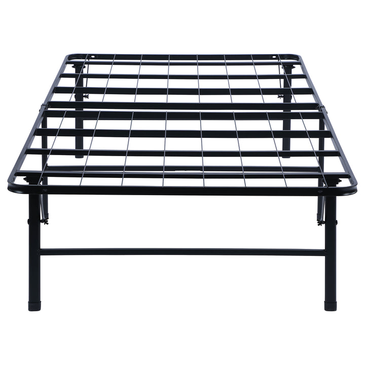 Mabel Metal Twin Extra Long Support Platform Bed Black