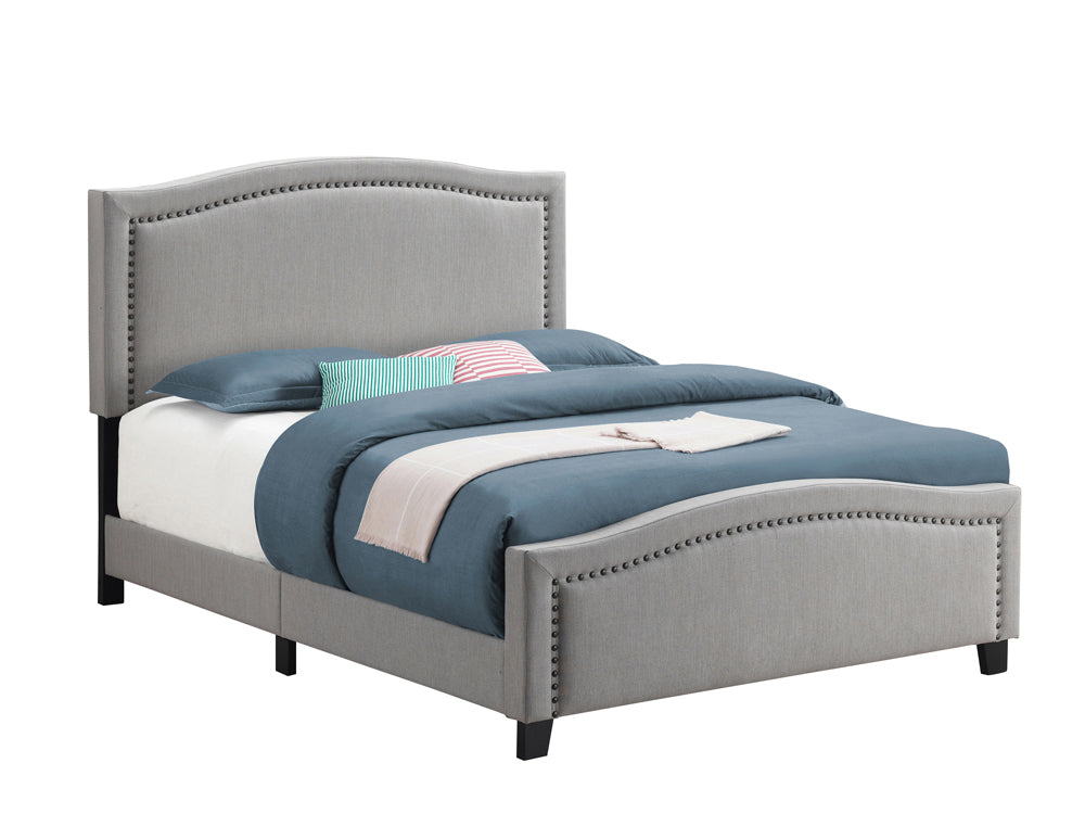 Hamden Upholstered Queen Panel Bed Mineral