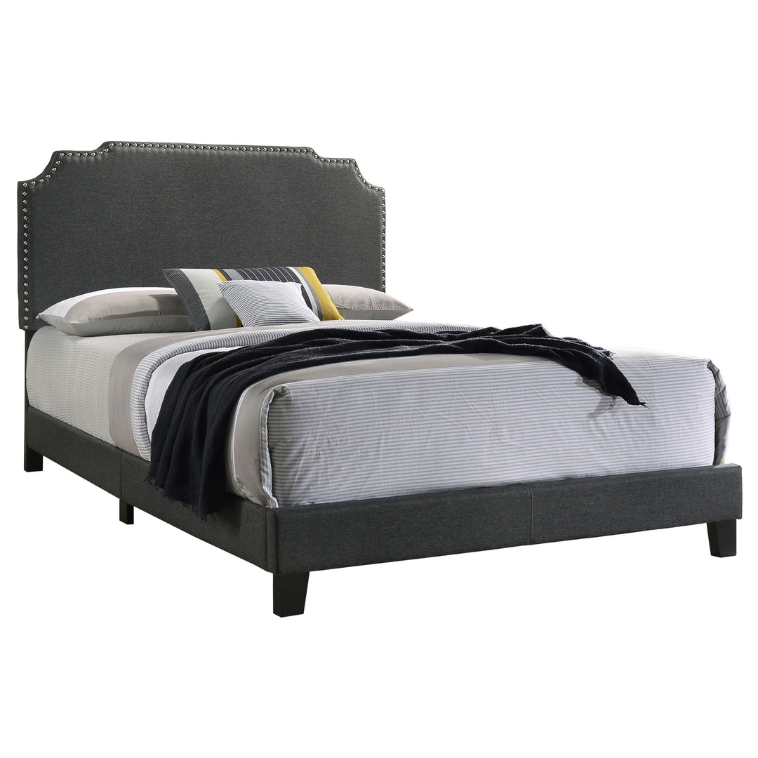 Tamarac Upholstered Queen Panel Bed Grey