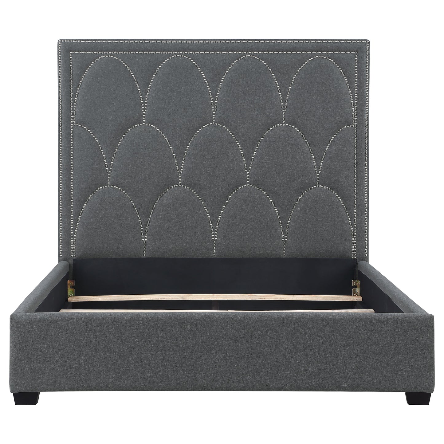 Bowfield Upholstered Queen Panel Bed Charcoal