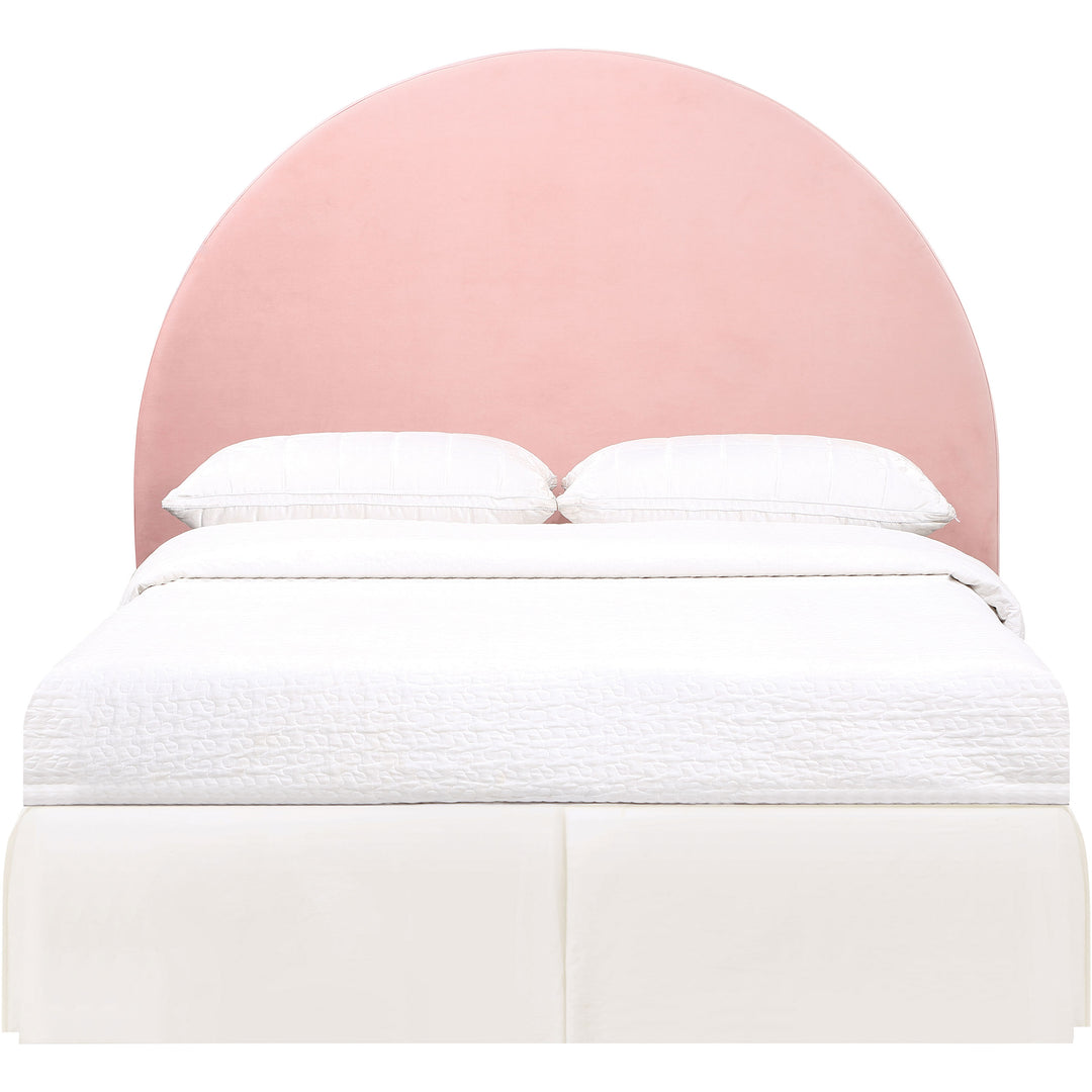 June Upholstered Queen or Full Panel Headboard Blush