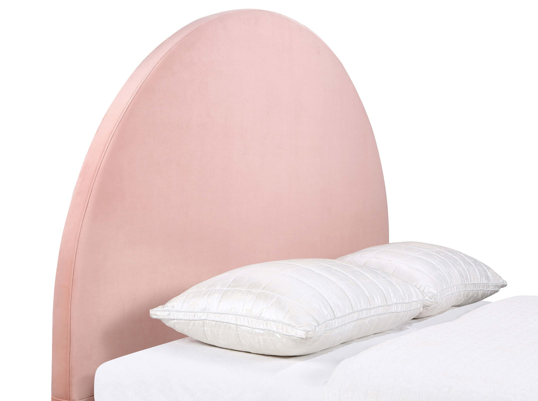 June Upholstered Queen or Full Panel Headboard Blush