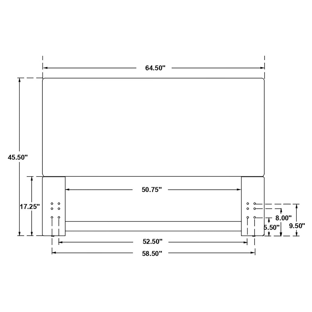 Pirro Upholstered Queen or Full Panel Headboard Sand