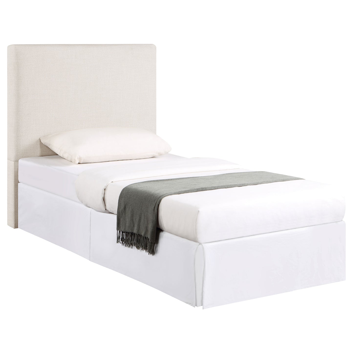 Pirro Upholstered Twin Panel Headboard Sand