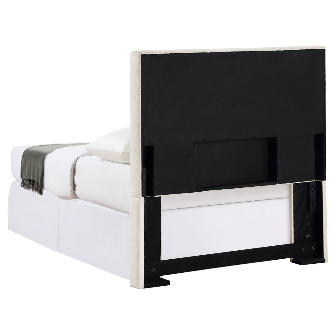 Pirro Upholstered Twin Panel Headboard Sand