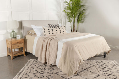 Izzy Upholstered Queen or Full Panel Headboard Sand