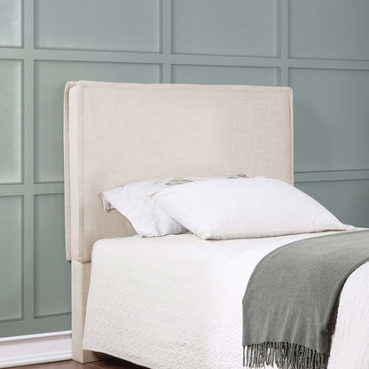 Izzy Upholstered Twin Panel Headboard Sand