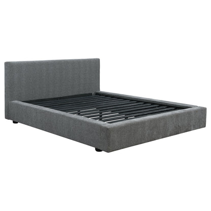 Gregory Upholstered Queen Panel Bed Graphite