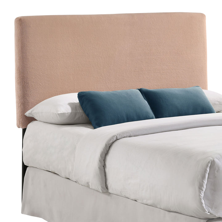 Gigi Upholstered Queen or Full Panel Headboard Blush