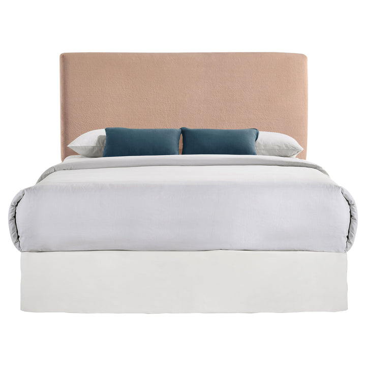 Gigi Upholstered Queen or Full Panel Headboard Blush