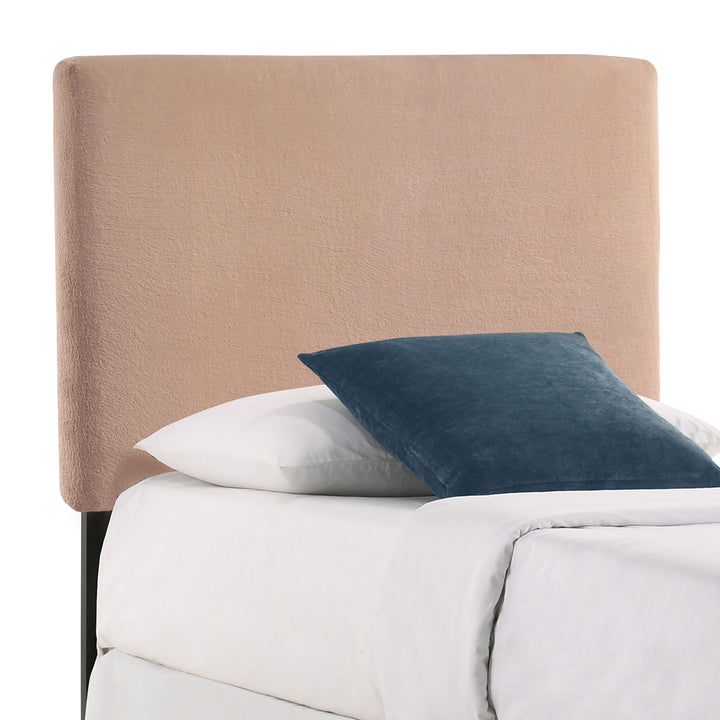 Gigi Upholstered Twin Panel Headboard Blush