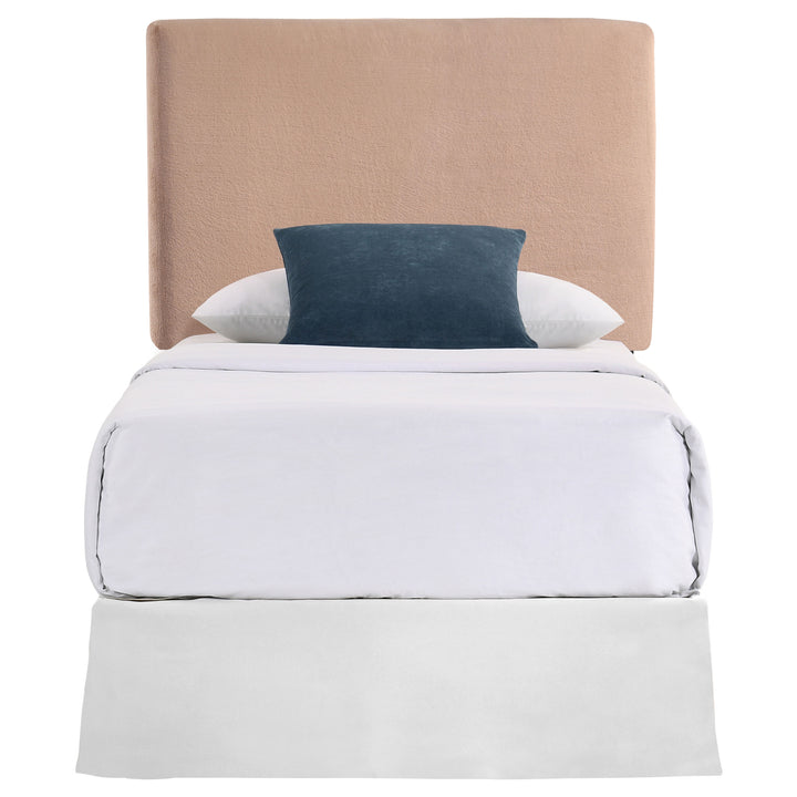 Gigi Upholstered Twin Panel Headboard Blush