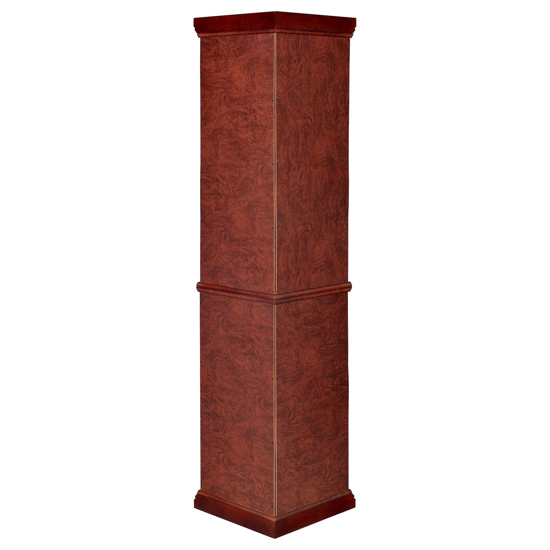 Appledale 6-shelf Corner Curio Cabinet Medium Brown