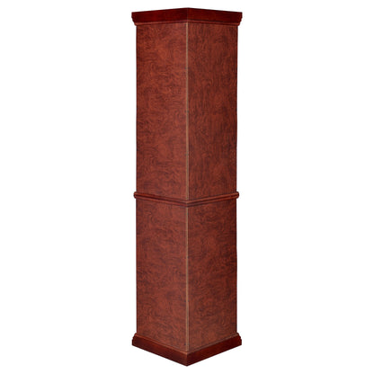 Appledale 6-shelf Corner Curio Cabinet Medium Brown