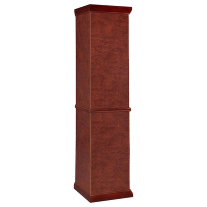 Appledale 6-shelf Corner Curio Cabinet Medium Brown