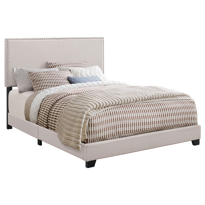 Boyd Upholstered Full Panel Bed Ivory