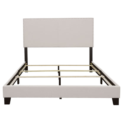 Boyd Upholstered Eastern King Panel Bed Ivory