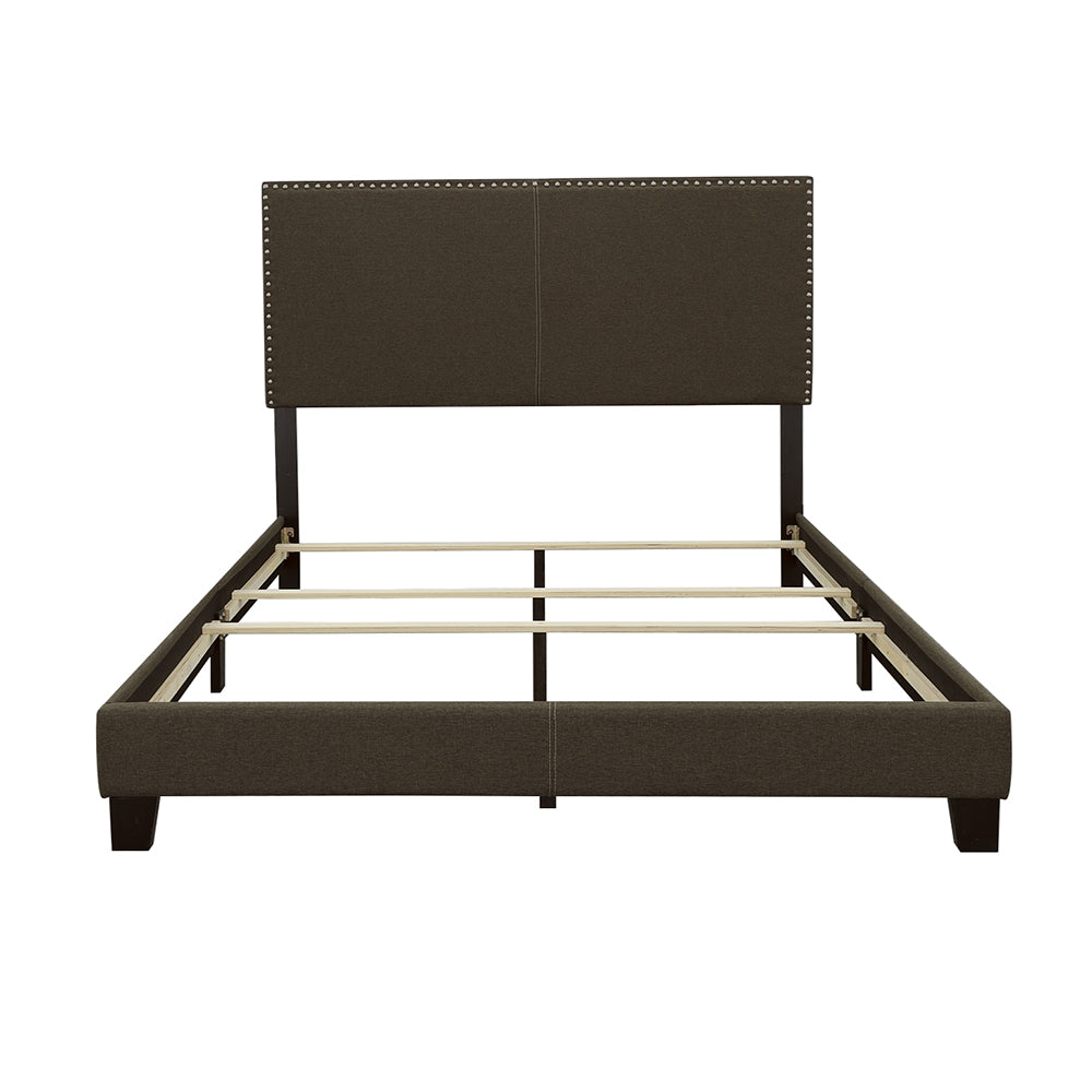 Boyd Upholstered Queen Panel Bed Charcoal