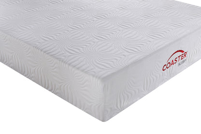 Ian 12" Eastern King Memory Foam Mattress White