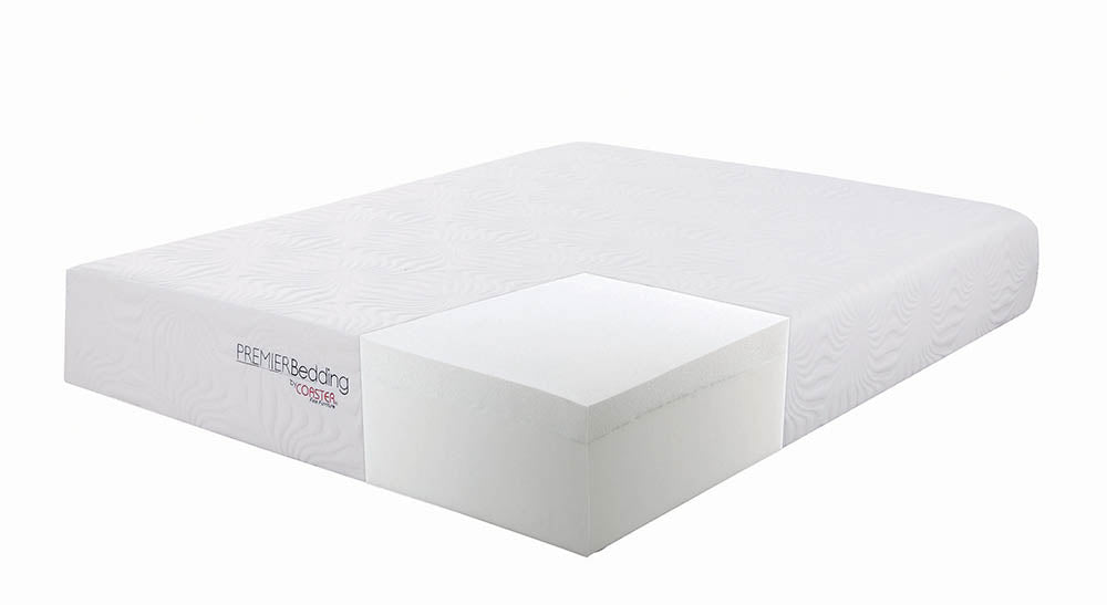 Ian 12" California King Memory Foam Mattress White