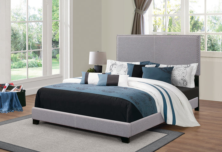 Boyd Upholstered Queen Panel Bed Grey