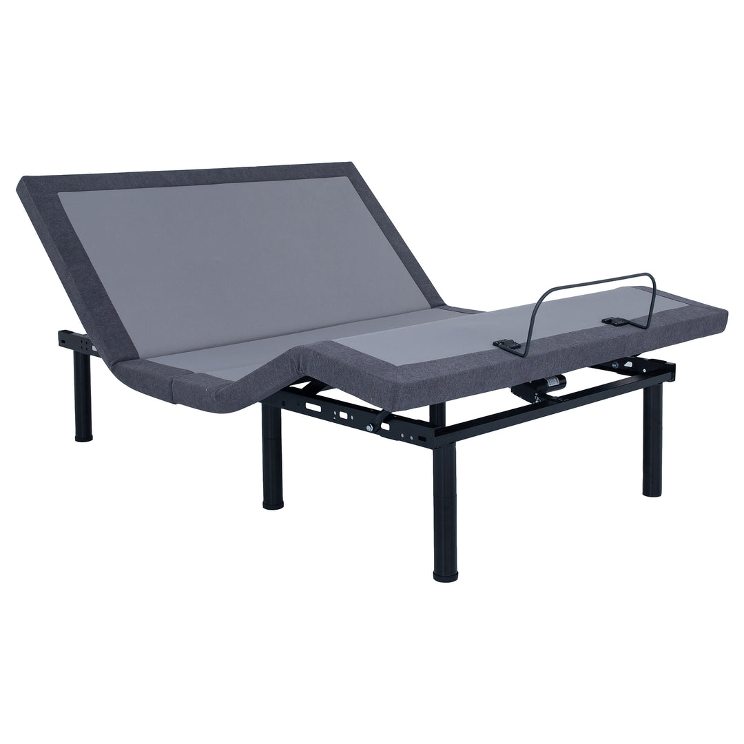 Negan Full Adjustable Bed Base Grey and Black