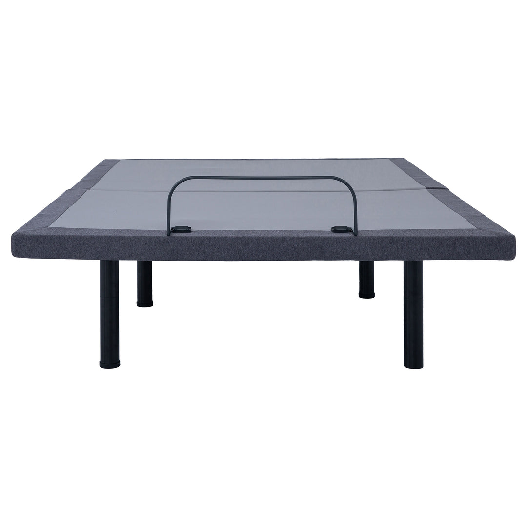 Negan Twin Extra Long Adjustable Bed Base Grey and Black