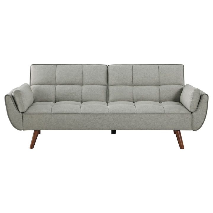 Caufield Upholstered Buscuit Tufted Covertible Sofa Bed Grey