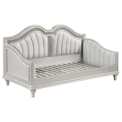 Evangeline Upholstered Twin Daybed Silver Oak