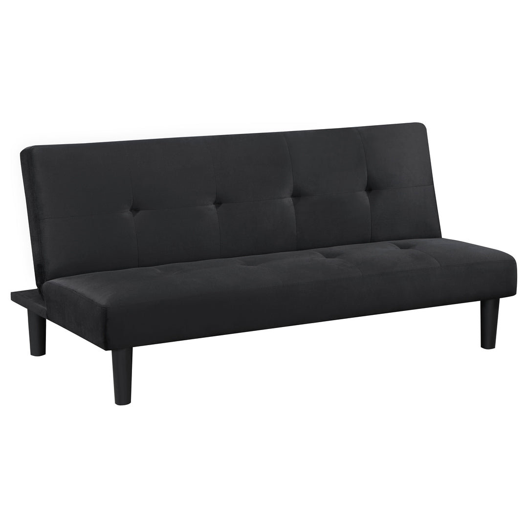 Stanford Multipurpose Upholstered Tufted Convertible Sofa Bed Black