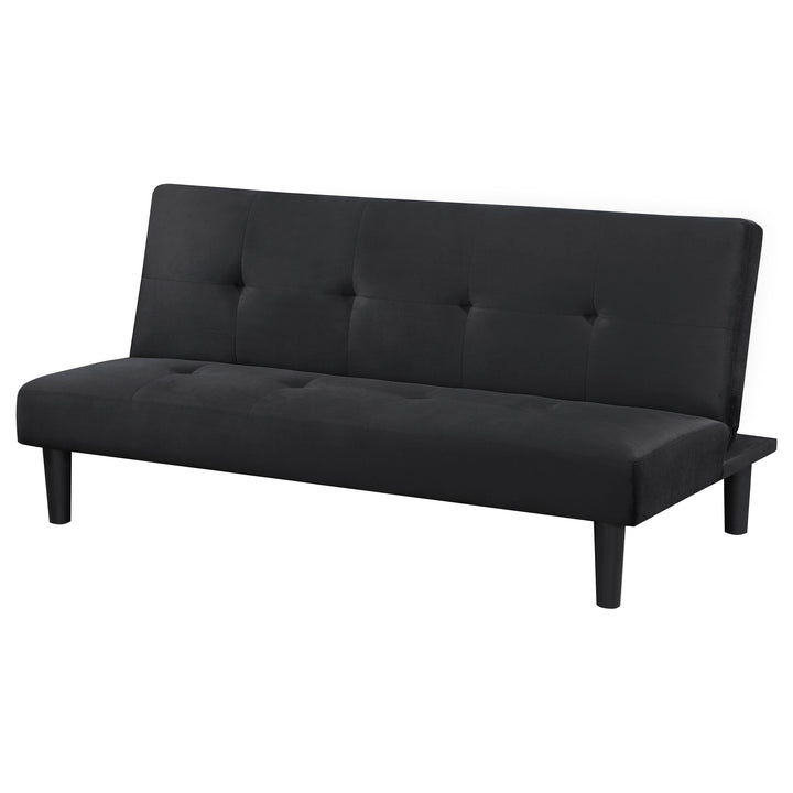 Stanford Multipurpose Upholstered Tufted Convertible Sofa Bed Black