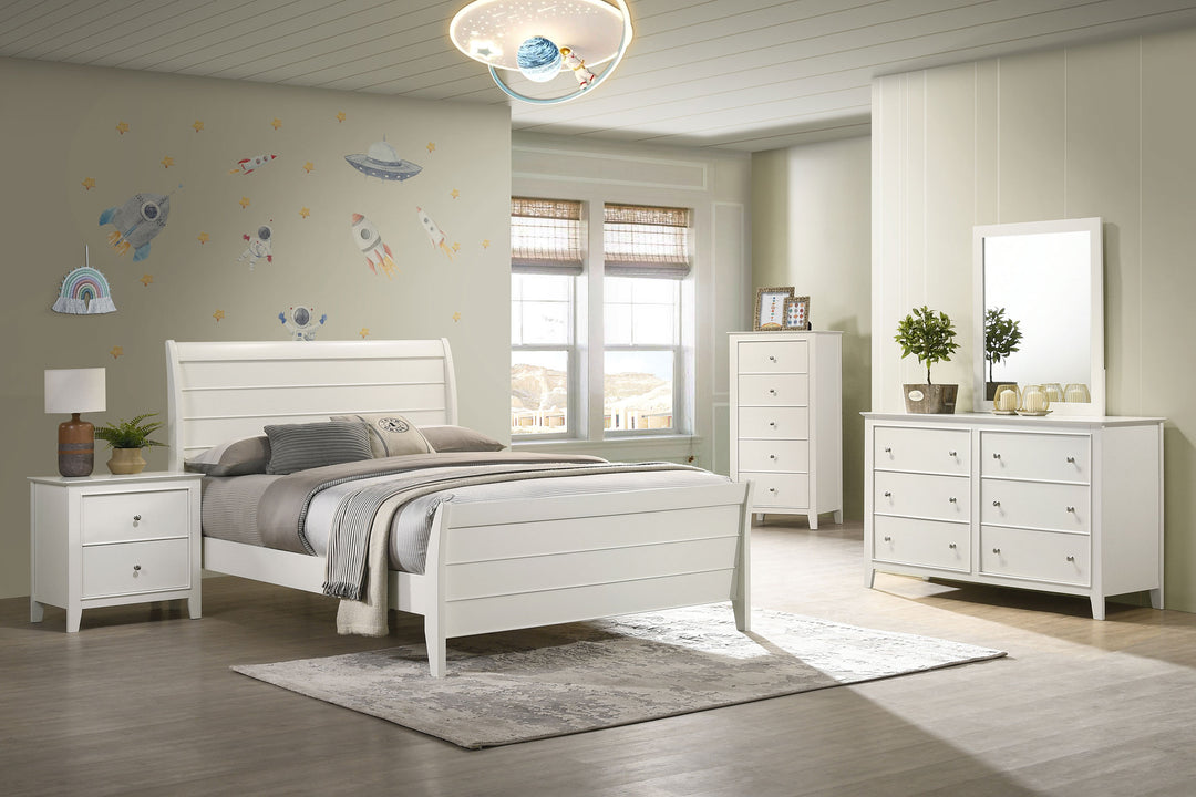 Selena 6-drawer Dresser Cream White