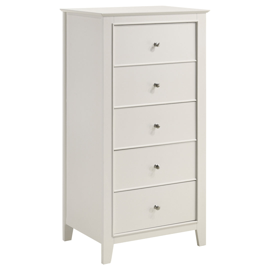 Selena 5-drawer Bedroom Chest Cream White