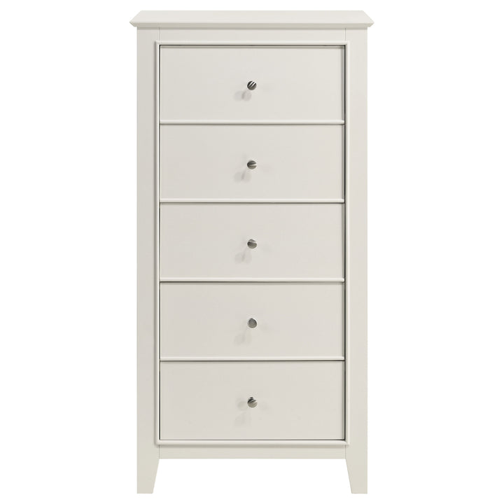 Selena 5-drawer Bedroom Chest Cream White