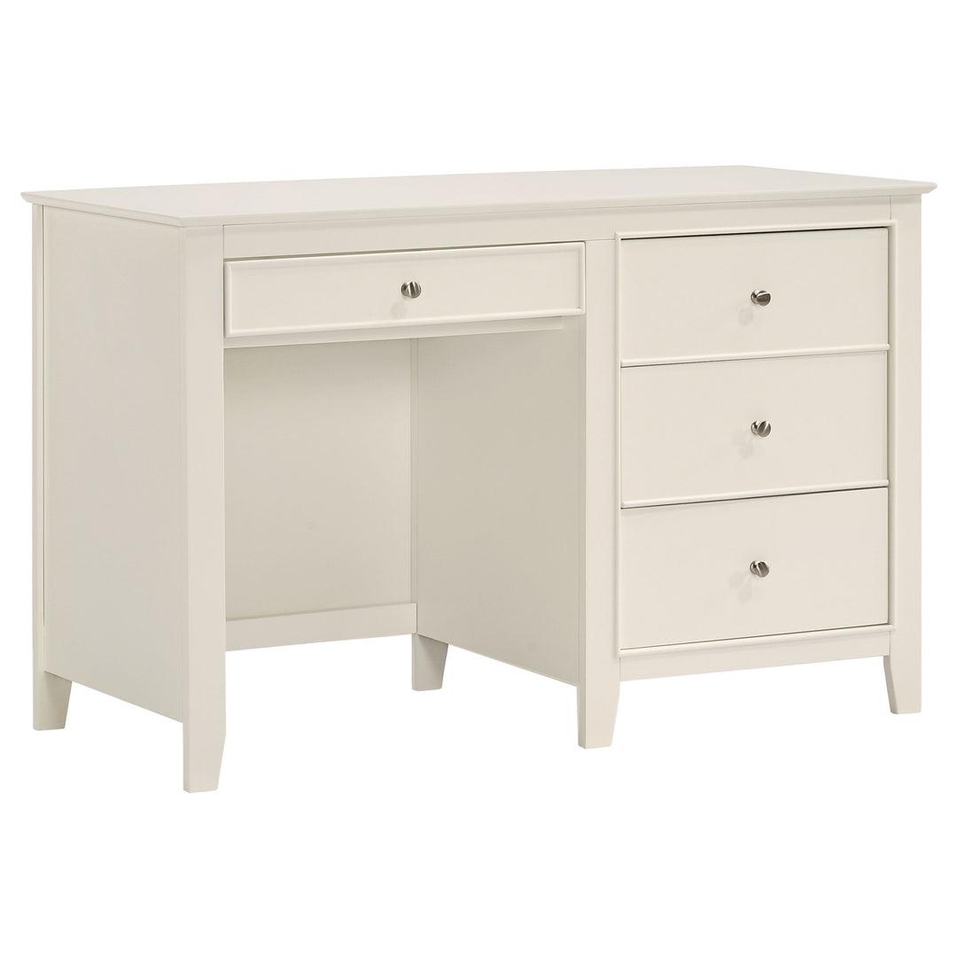 Selena 3-drawer Computer Desk Storage Cream White